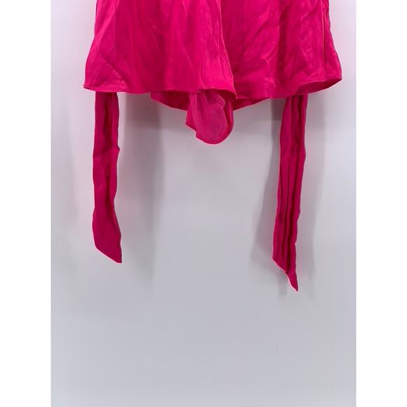 MAEVE By Anthropologie Women's Pink Side-Button Belted High-Rise Shorts SZ 4 - Picture 6 of 10